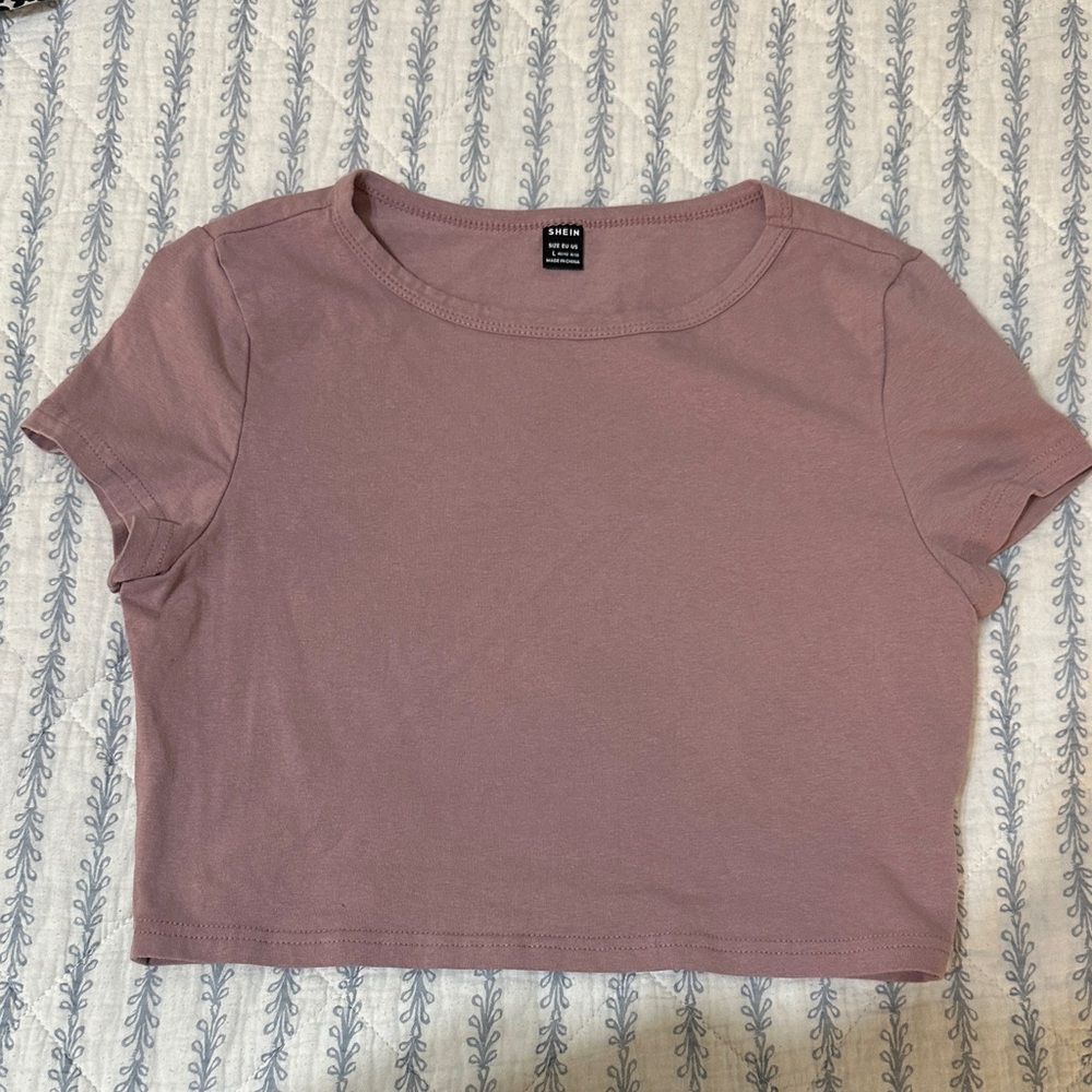 SHEIN Mauve Crop Top